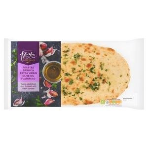 Sainsbury's Garlic Flatbread, Taste the Difference 195g