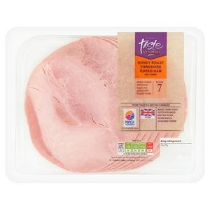 Sainsbury's Honey Roast Yorkshire Cured British Ham Slices, Taste the Difference x7 225g