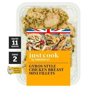 Sainsbury’s Just Cook 320g Gyros style Chicken breast mini fillets