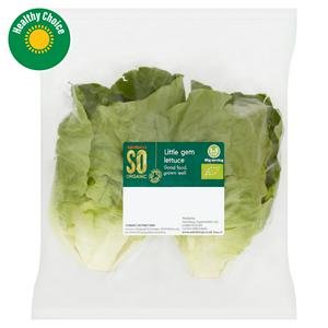 Sainsbury's Little Gem Lettuce, SO Organic x2