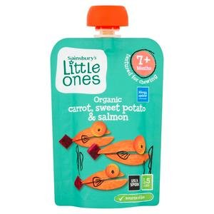 Sainsbury's Little Ones Organic Sweet Potato & Salmon 130g