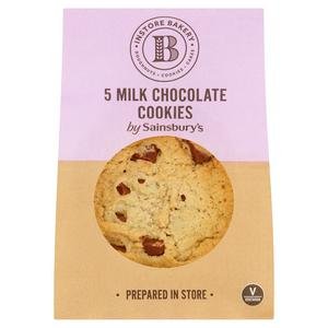 Sainsbury's Milk Chocolate Cookies x5