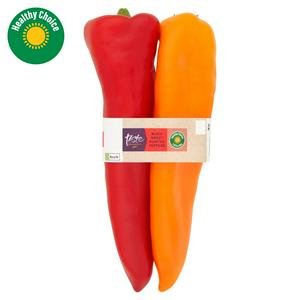 Sainsbury's Mixed Sweet Pointed Peppers, Taste the Difference x2
