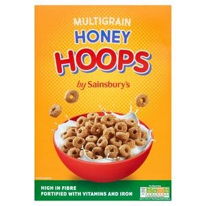 Sainsbury's Multigrain Honey Hooplas 375g