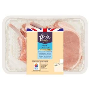 Sainsbury's Outdoor Bred British Pork Cutlets, Taste the Difference x2 550g
