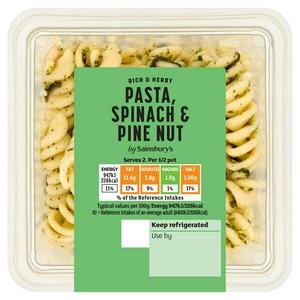 Sainsbury's Pasta, Spinach & Pinenut Salad 200g
