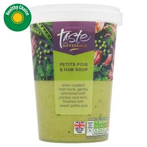 Sainsbury's Petits Pois & Ham Soup, Taste the Difference 600g Sainsbury's Petits Pois & Ham Soup, Taste the Difference 600g