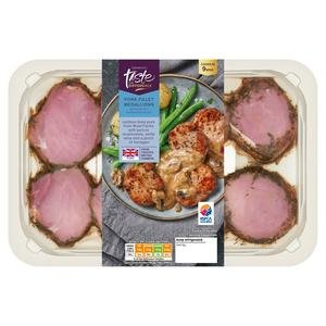 Sainsbury's Ready to Cook British Pork Fillet Medallions with a Creamy Mushroom Sauce, Taste the Difference 450g