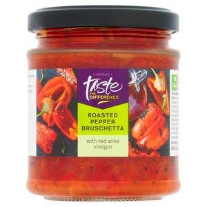 Sainsbury's Roasted Red Pepper Bruschetta, Taste the Difference 170g