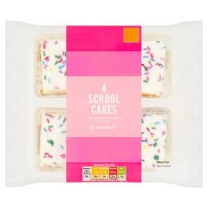 Sainsbury's School Cake x4