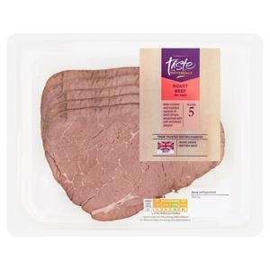 Sainsbury's Simply Seasoned With Salt & Pepper Cooked British Roast Beef Top Sliced, Taste the Difference x5 110g