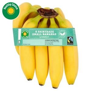Sainsbury's Small Bananas, Fairtrade x8