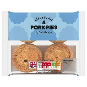 Sainsbury's Snack Pork Pies x4 260g