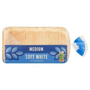 Sainsbury's Soft Medium Sliced White Bread 800g Sainsbury's Soft Medium Sliced White Bread 800g