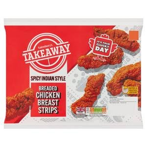 Sainsbury's Spiced Chicken Breast Strips 400g Sainsbury's Spiced Chicken Breast Strips 400g