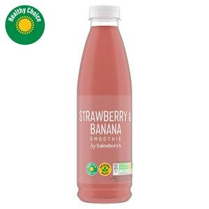 Sainsbury's Strawberry & Banana Smoothie 750ml
