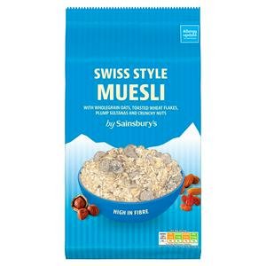 Sainsbury's Swiss Style Muesli, No Added Salt & Sugar 1kg