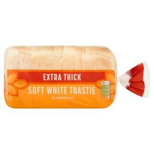Sainsbury's Toastie Thick Sliced White Bread 800g