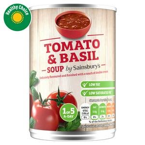 Sainsbury's Tomato & Basil Soup 400g Sainsbury's Tomato & Basil Soup 400g