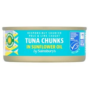 Sainsbury's Tuna Chunks in Sunflower Oil 145g