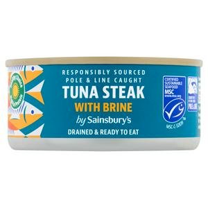 Sainsbury's Tuna Drained & Ready Brine 120g
