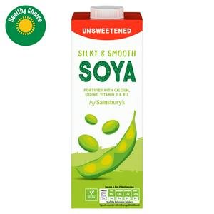 Sainsbury's Unsweetened Long Life Soya Drink 1L