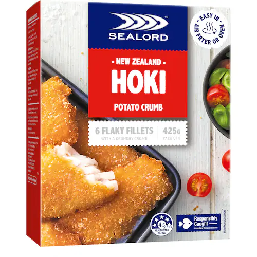 sealord fish fillets hoki potato crumb