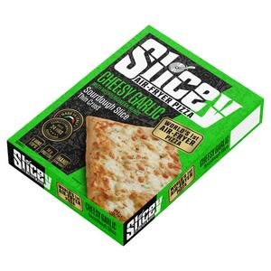 Slicey 124g Mediterranean Herbs Sourdough Slice Air Fryer Cheesy Garlic Pizza