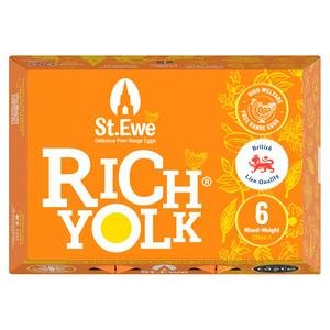 St. Ewe Mixed Weight Rich Yolk Eggs x6 288g