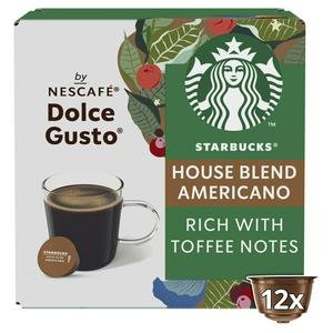 Starbucks by Nescafé Dolce Gusto 12 x Americano House Blend Coffee Pods