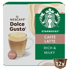 Starbucks by Nescafé Dolce Gusto 12 x Caffe Latte Coffee Pods