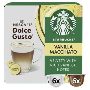 Starbucks by Nescafé Dolce Gusto 12 x Madagascar Vanilla Macchiato Coffee Pods (6 Servings)