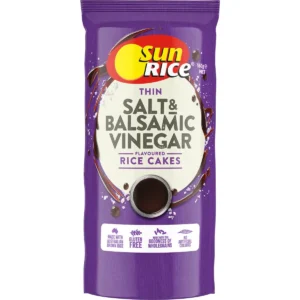 Sunrice Thin Rice Cakes Salt & Balsamic Vinegar