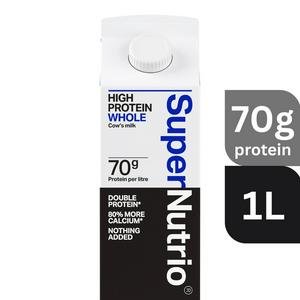 SuperNutrio High Protein Whole Cow's Milk 1L