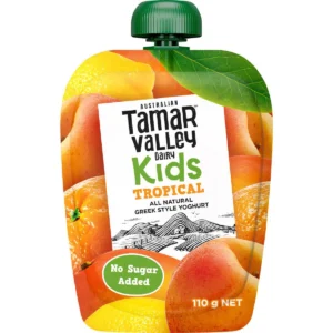 Tamar Valley Dairy Kids Greek Yoghurt Pouch Tropical
