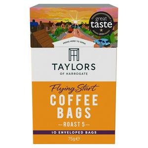 Taylors of Harrogate Flying Start Ground Coffee Bags x10 75g