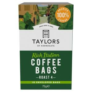 Taylors of Harrogate Rich Italian Ground Coffee Bags x10