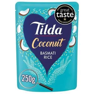 Tilda Microwave Rice Coconut Basmati 250g