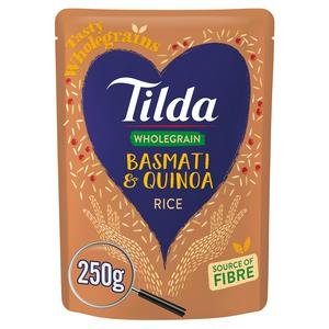 Tilda Microwave Rice Wholegrain Basmati & Quinoa 250g