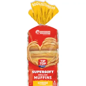 tip top english muffin cheese
