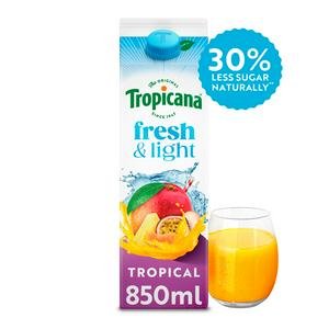 Tropicana Fresh & Light Tropical Juice Blend Drink 850ml