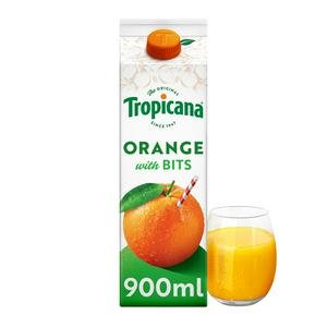 Tropicana Original Orange with Bits Fruit Juice 900ml