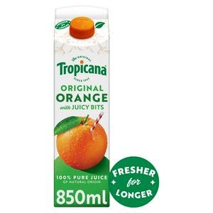 Tropicana Original Orange with Juicy Bits 850ml