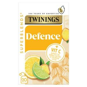 Twinings Superblends Defence with Citrus, Ginger & Green Tea, 20 Tea Bags