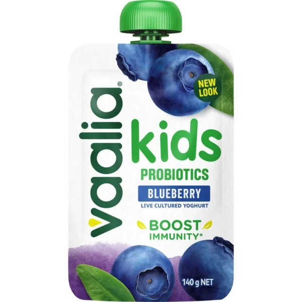 Vaalia Kids Probiotic Yoghurt Pouch Blueberry
