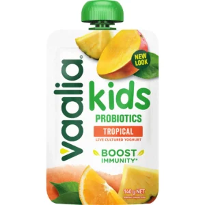 Vaalia Kids Probiotic Yoghurt Pouch Tropical