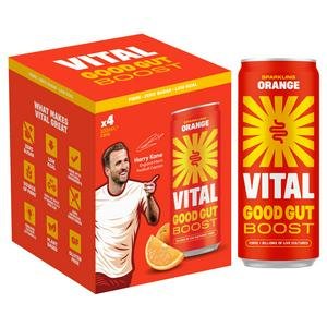 Vital Gut Healthy Sparkling Orange 4 x 330ml