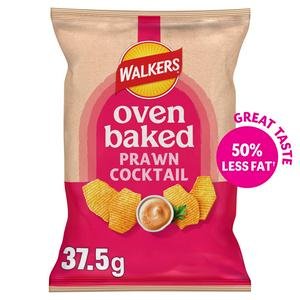 Walkers Baked Prawn Cocktail Snacks Crisps 37.5g