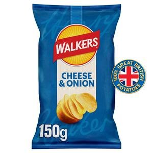 Walkers Cheese & Onion Sharing Crisps 150g