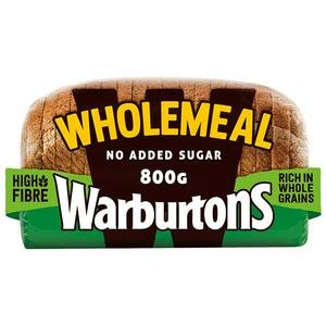 Warburtons Medium Wholemeal Bread 800g